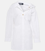 Jacquemus La Mini Robe Chemise Cotton Shirt Dress