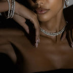 18K Prong-Set Fancy Diana Diamond Tennis Necklace