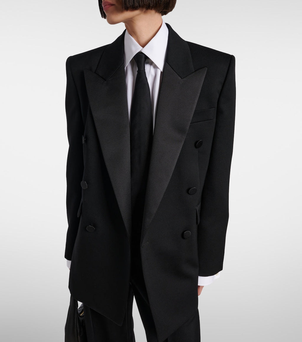 Saint Laurent Double-Breasted Tuxedo Blazer