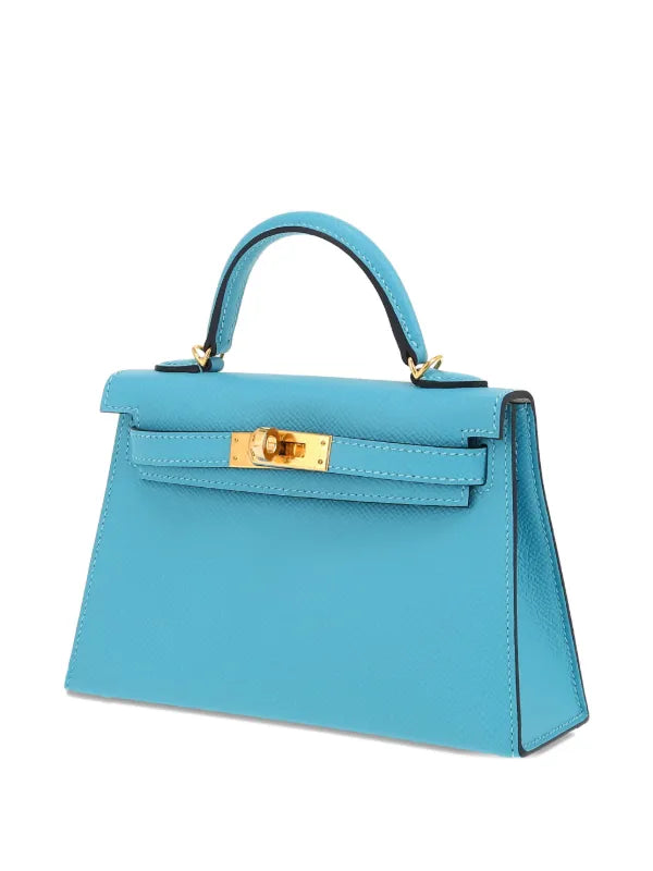 Hermès Pre-Owned 2025 Kelly Mini 20 – Blue Epsom Leather