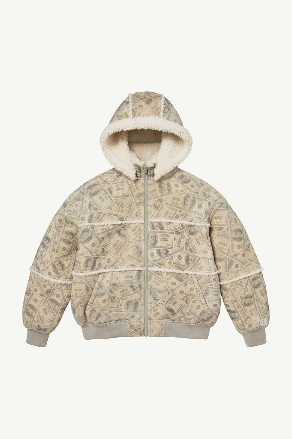 Supreme® x MM6 Maison Margiela Shearling Bomber Jacket – Ecru