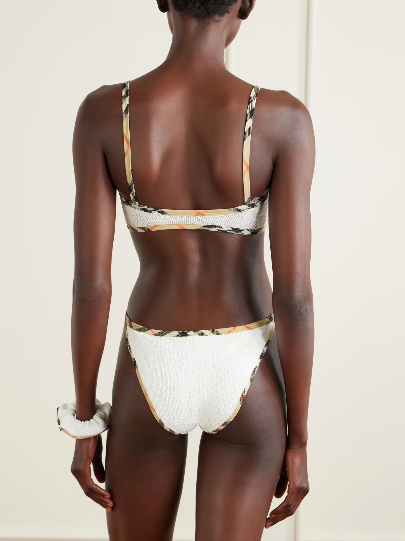 Burberry + Hunza G Tyler Checked Original Crinkle™ Bikini