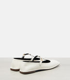 The Row Mary T-Bar Leather Flats