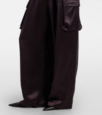 The Frankie Shop Delny Satin Cargo Pants