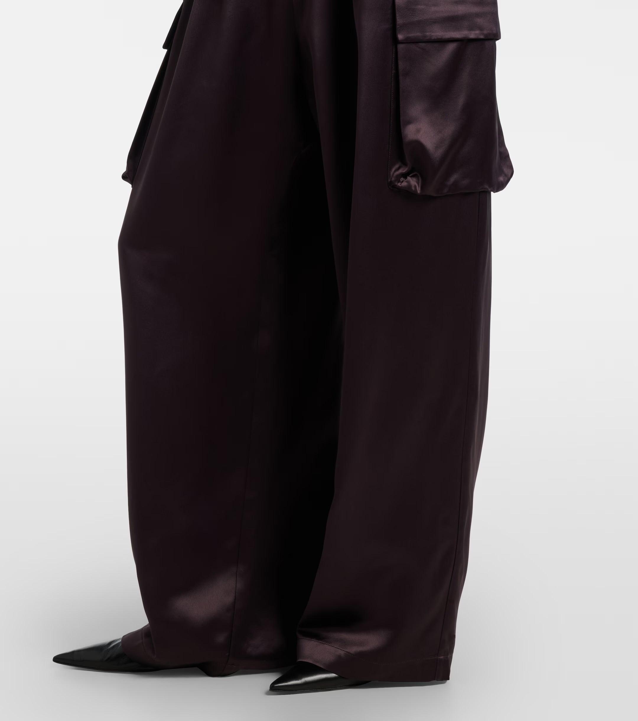 The Frankie Shop Delny Satin Cargo Pants