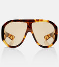 Bottega Veneta Fashion Sow Oversized Mask Sunglasses