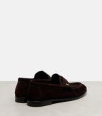 Saint Laurent Le Loafer Cassandre – Brown Suede