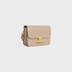 Céline Teen Triomphe Bag in Shiny Calfskin – Safari