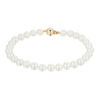 Mappin & Webb 18ct Yellow Gold Akoya Pearl Bracelet
