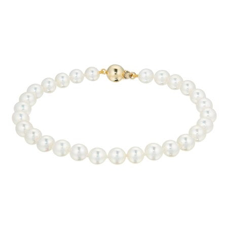 Mappin & Webb 18ct Yellow Gold Akoya Pearl Bracelet
