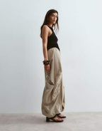 ARRANGE Ruched Barrel Utility Balloon Pant