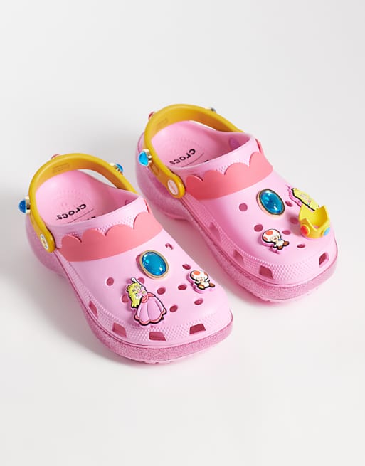 Crocs Princess Peach Classic Platform Clogs
