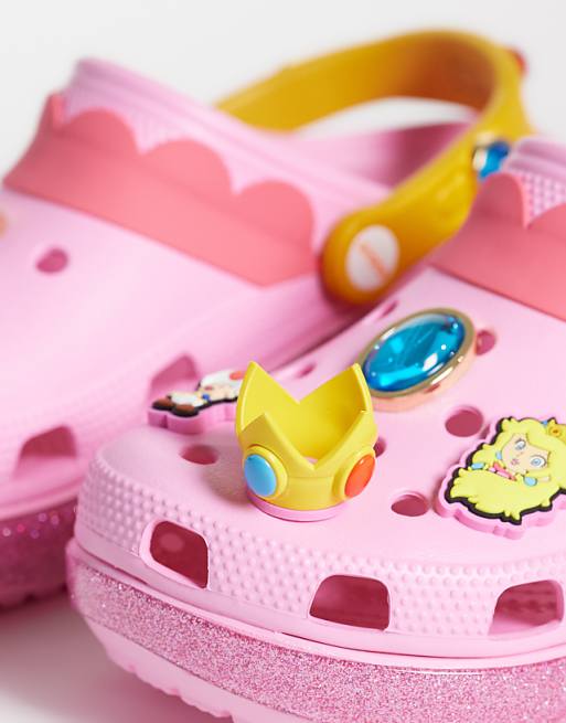 Crocs Princess Peach Classic Platform Clogs