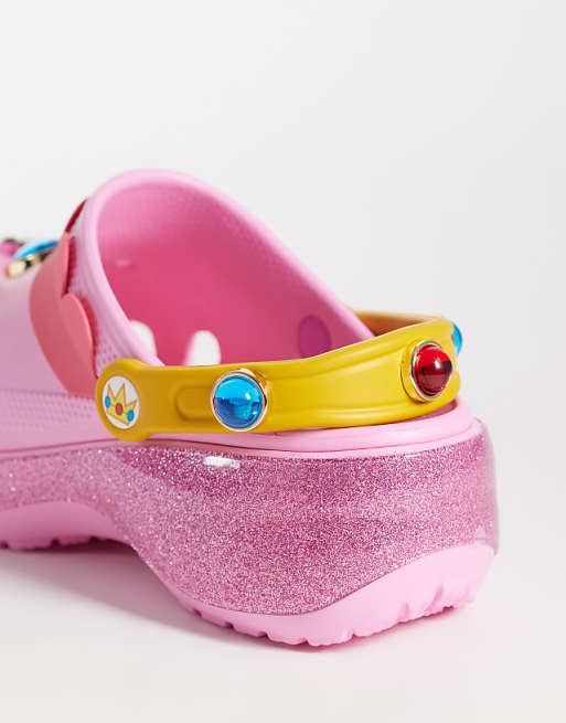 Crocs Princess Peach Classic Platform Clogs