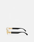 Versace Medusa Biggie Navigator Glasses – Black & Gold