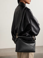 Loewe Puzzle Edge Small Textured-Leather Shoulder Bag