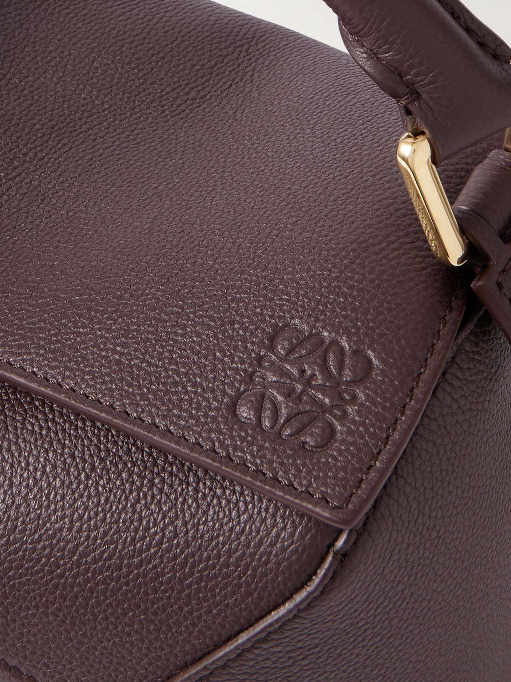 LOEWE Puzzle Edge Small Textured Leather Shoulder Bag