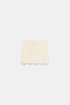 Contrast Lace Skort