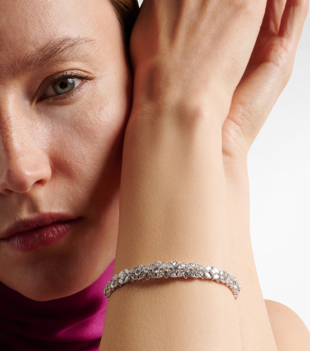 Yeprem Y-Couture 18kt White Gold Diamond Bangle