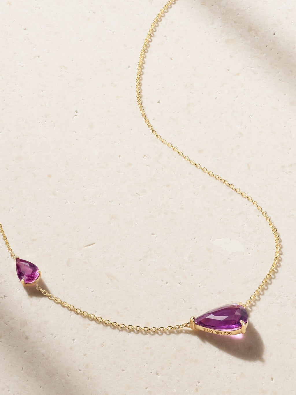 Sapphire and Diamond Necklace, 18K Yellow Gold