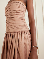 TOVE Amina Gathered Organic Cotton Dress