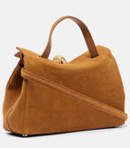 Valerie Small Suede Top-Handle Bag