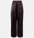 The Frankie Shop Delny Satin Cargo Pants