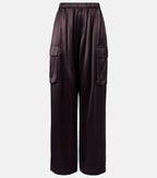 The Frankie Shop Delny Satin Cargo Pants