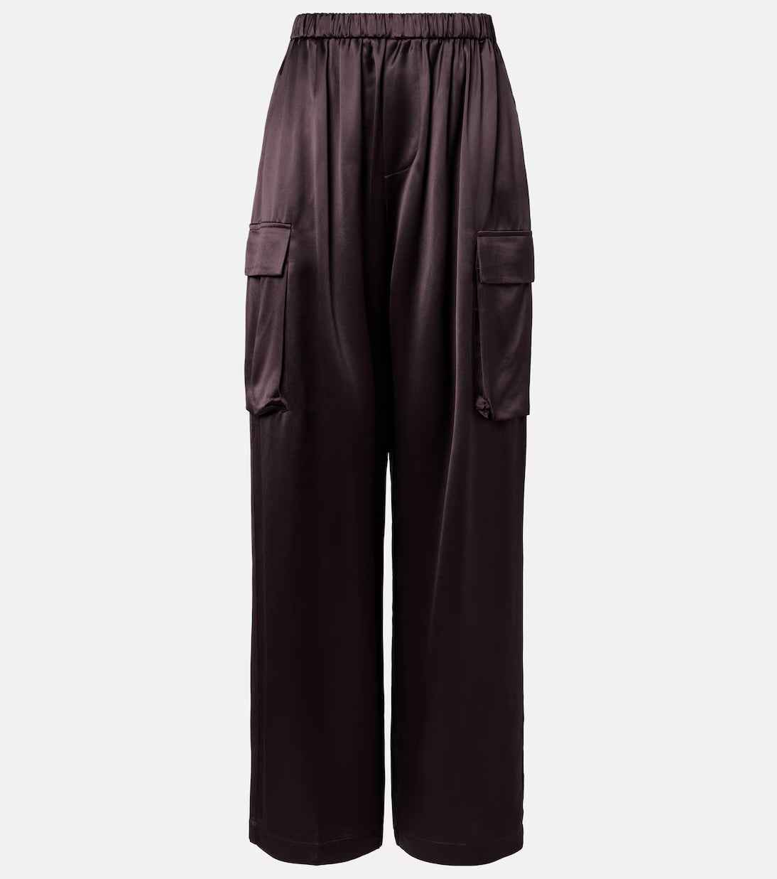 The Frankie Shop Delny Satin Cargo Pants