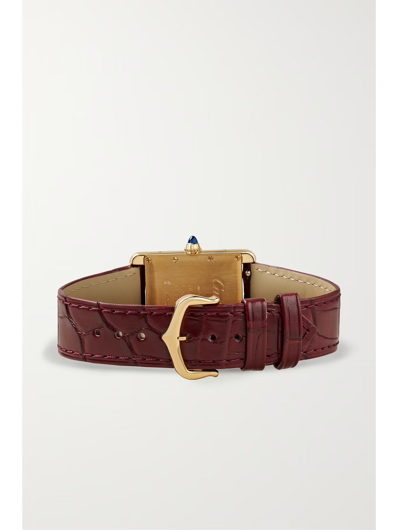 Cartier Tank Louis Cartier 35.5mm 18-Karat Gold and Alligator Watch