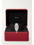 Cartier Tank Française 25.05mm Medium Stainless Steel and Diamond Watch