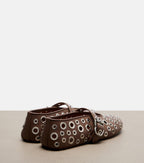 Alaïa Eyelet Mary Jane Ballet Flats