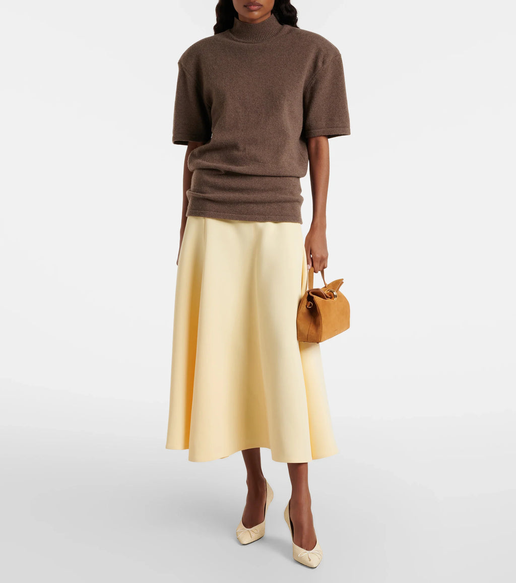 Valerie Small Suede Top-Handle Bag