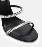 René Caovilla Cleo Spark Embellished Leather Sandals – Black