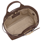Longchamp Le Smart L Handbag in Mocha Leather