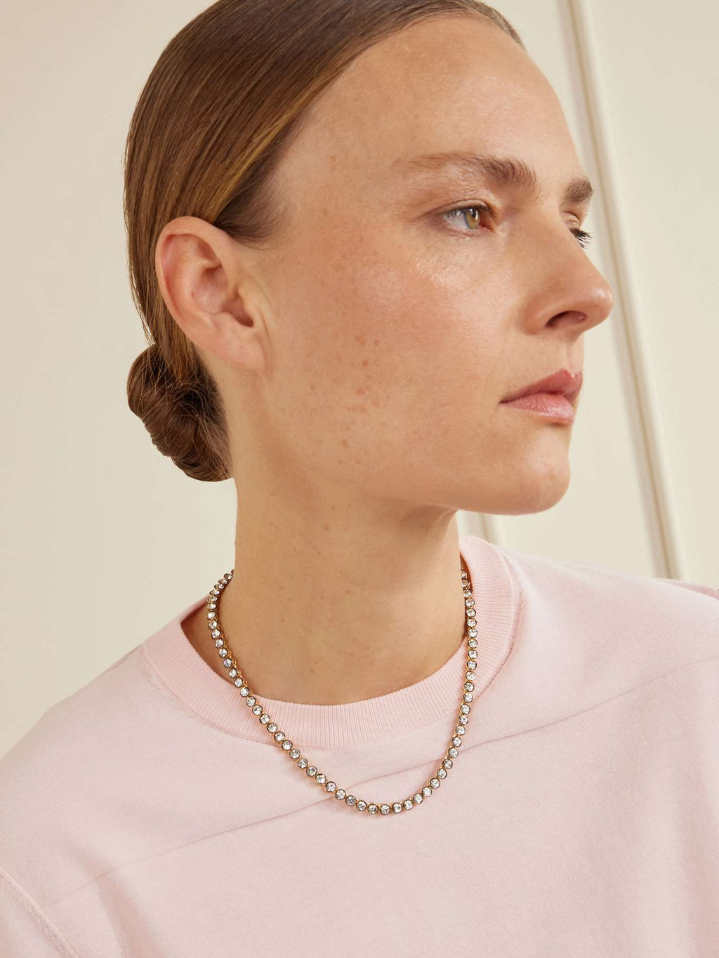 Roxanne Assoulin The Royal Gold-Tone Cubic Zirconia Tennis Necklace