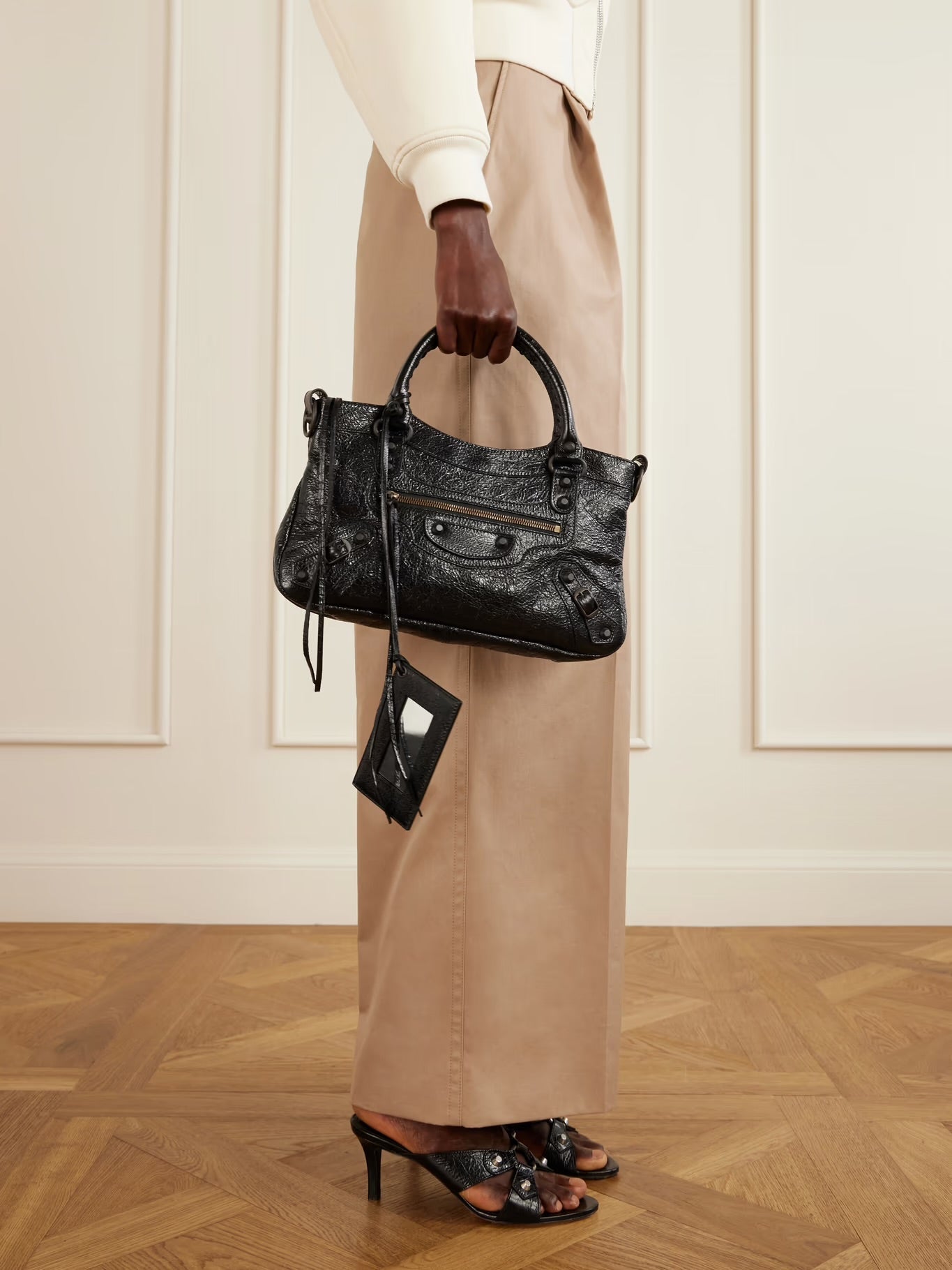 Balenciaga Le City First Leather Shoulder Bag