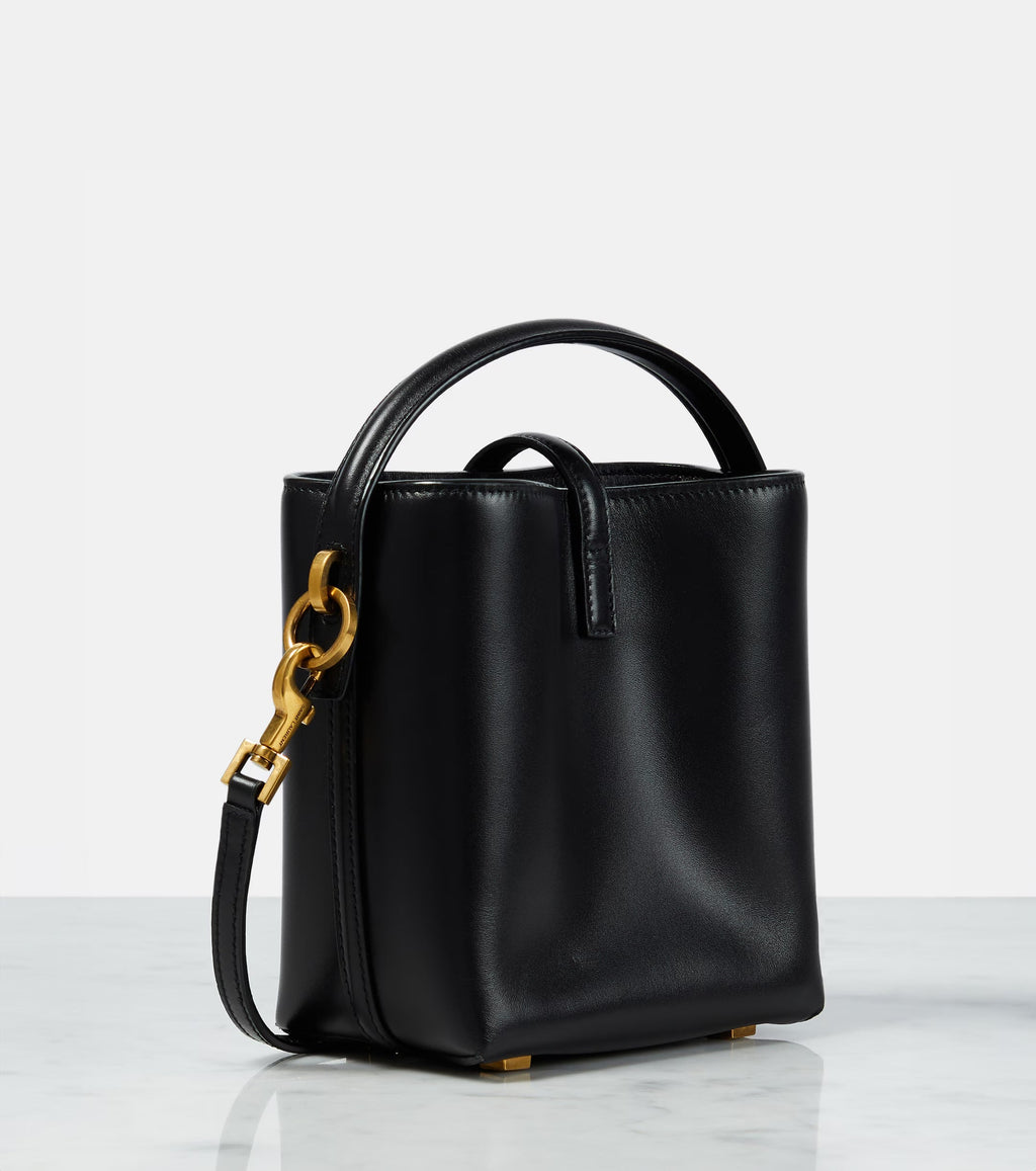 Saint Laurent Le 37 Mini Leather Bucket Bag