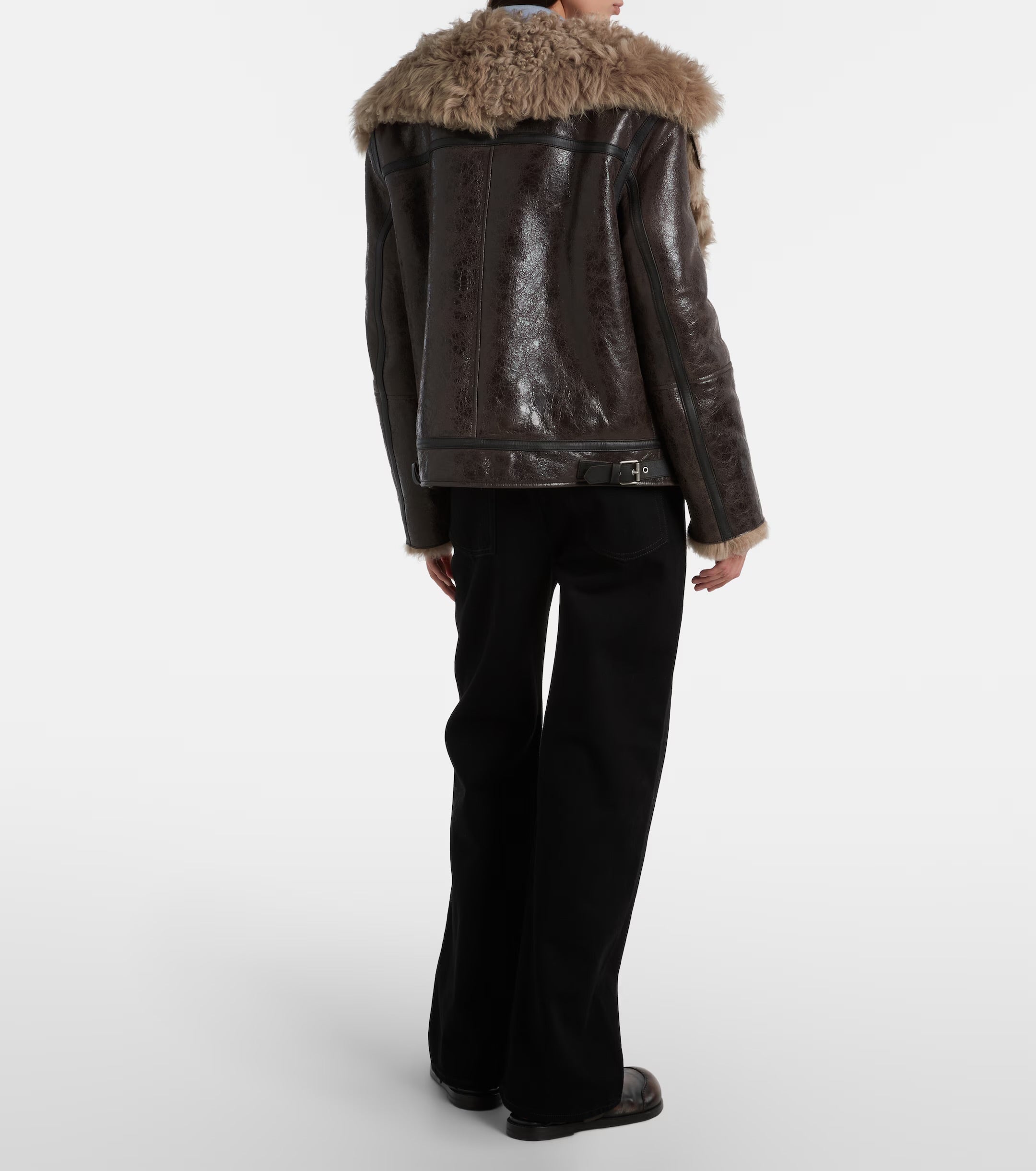Acne Studios High-Rise Wide-Leg Jeans Black