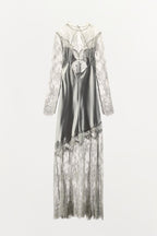 ZW Collection Satin Lace Dress