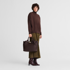 Longchamp Le Smart L Handbag in Mocha Leather