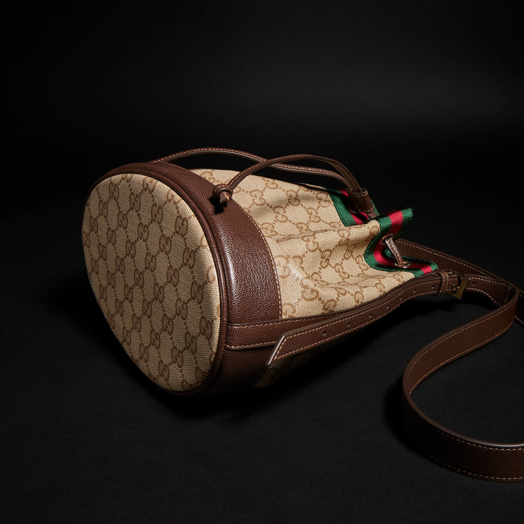 Gucci Venice Small Bucket Bag in GG Canvas