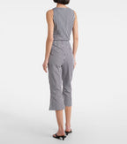 Faithfull Gingham Cotton Poplin Capri Pants