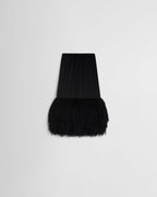 Phoebe Philo Fringed Slip Skirt in Black Silk