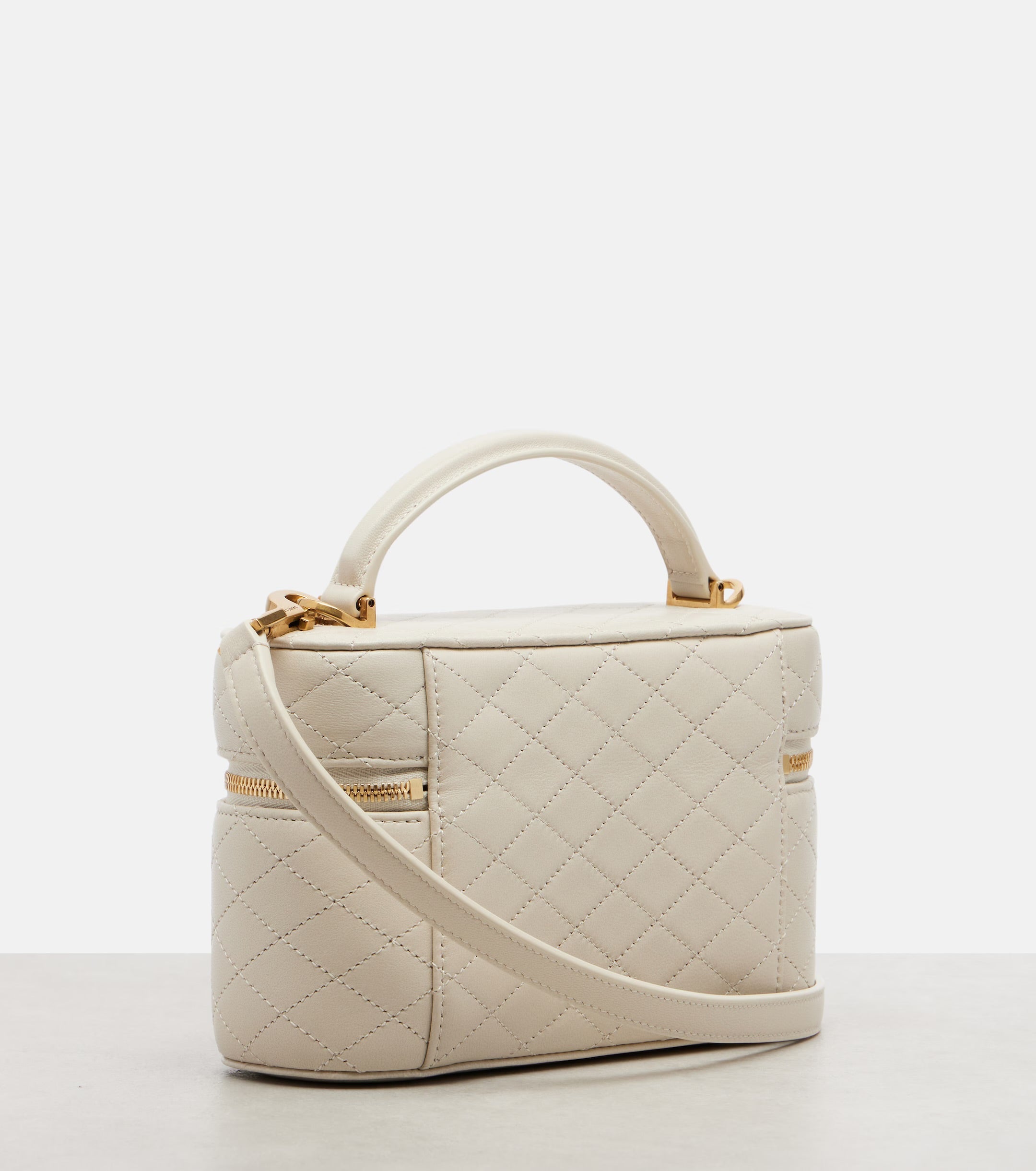 Saint Laurent Gaby Quilted Leather Vanity Bag