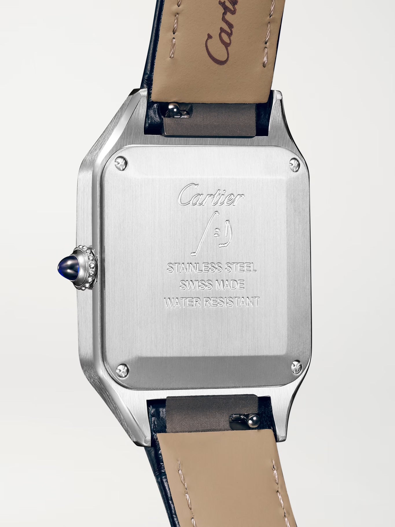 Cartier Santos-Dumont Small 38.5mm Stainless Steel and Alligator Watch