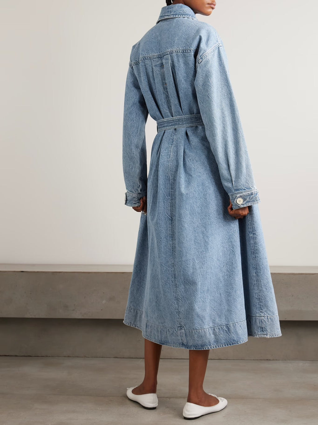 + Maria McManus Oversized Organic and Recycled Denim Trench Coat