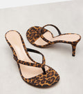 Gianvito Rossi Calypso 70 Suede Thong Sandals – Brown