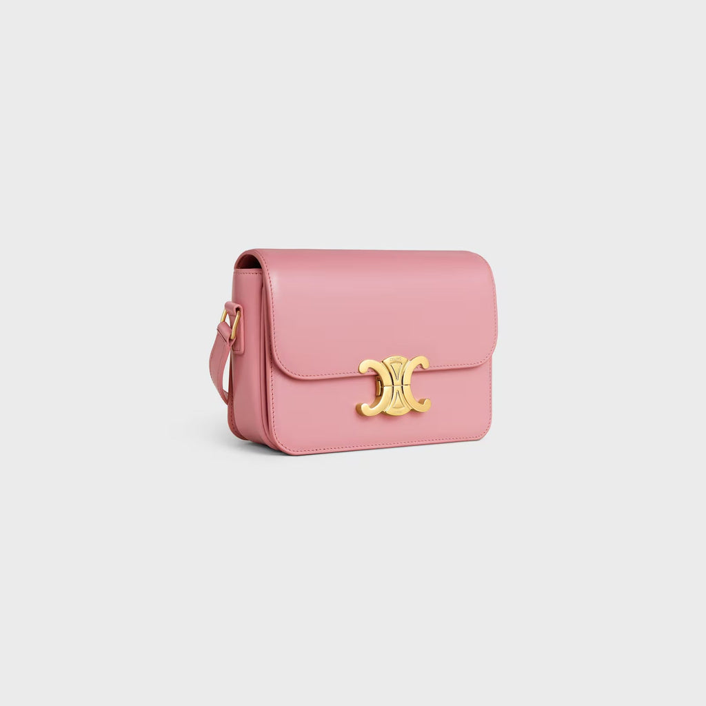 Céline Teen Triomphe Bag in Shiny Calfskin – Old Rose