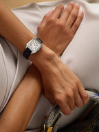 Cartier Santos-Dumont Small 38.5mm Stainless Steel and Alligator Watch